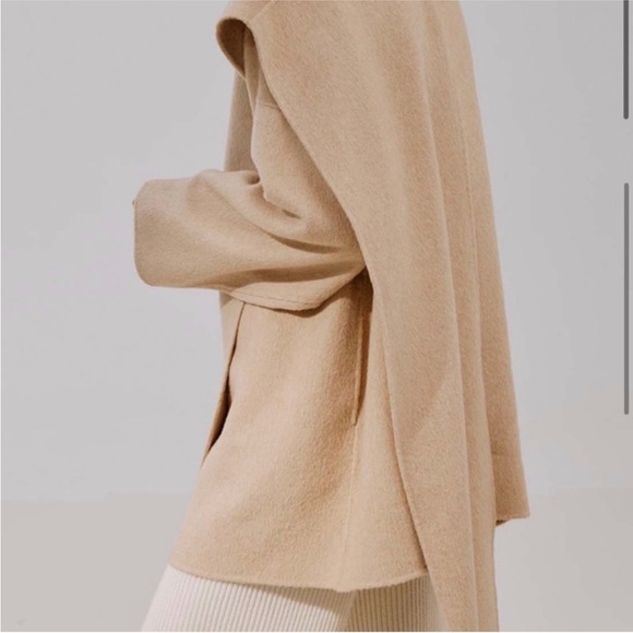 NWT Gentle Herd Camel Hair Wrap Coat - Picture 4 of 6